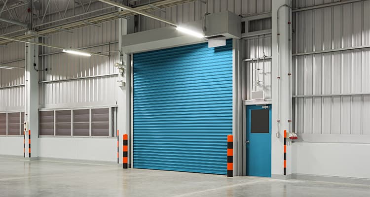 SBI roller shutter door installed in a commercial unit